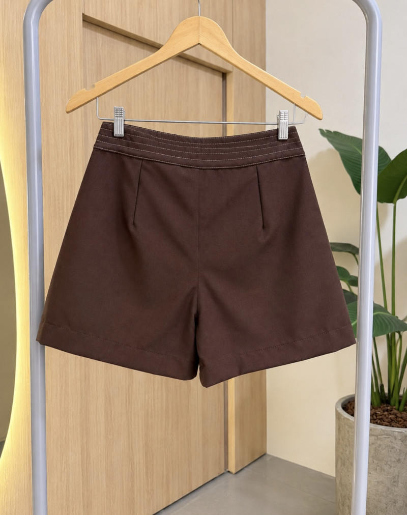 Short Alfaitaria Detalhe Pespontado Lili