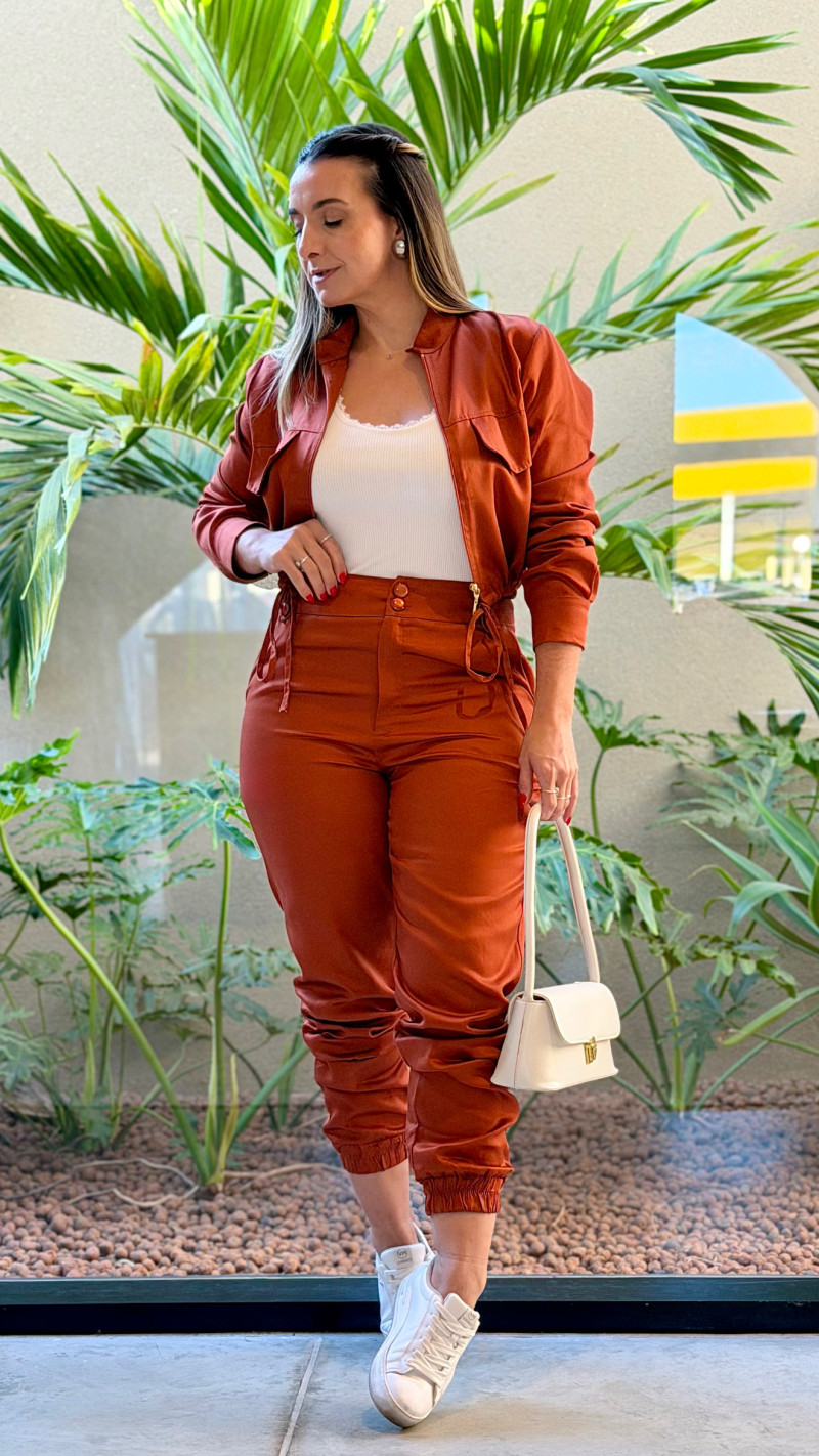 Conjunto Jaqueta E Calça Heloisa