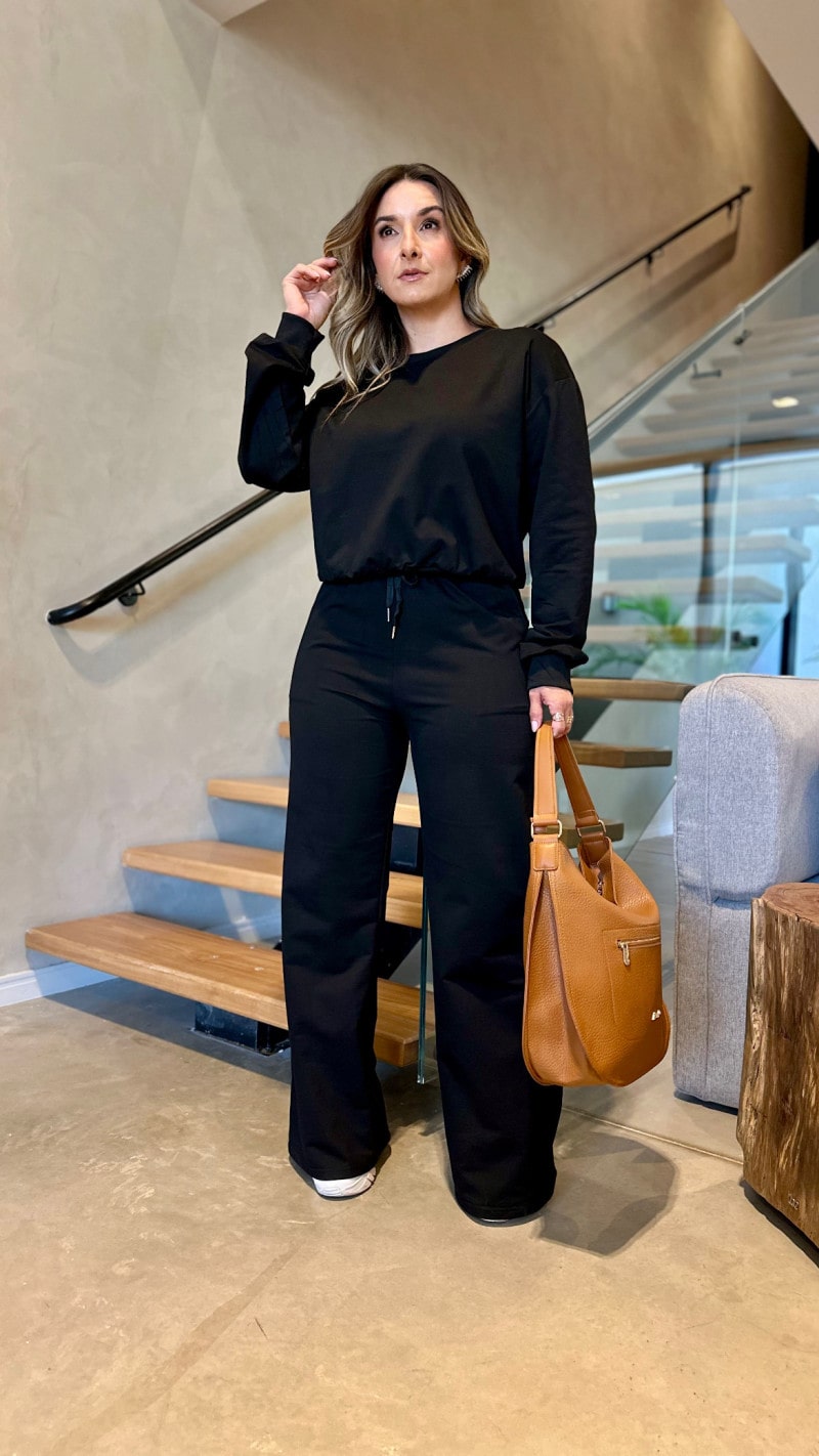 Conjunto Blusa E Calça Moletinho Camila