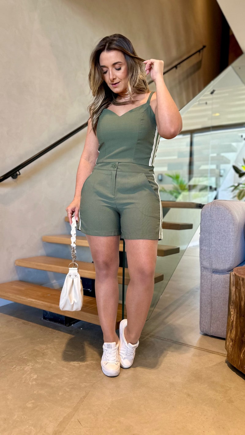 Conjunto Cropped E Short Eloah