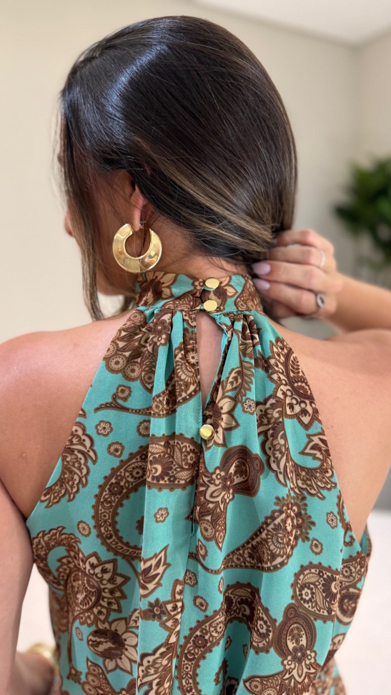 Conjunto Blusa e Saia Longa Carol