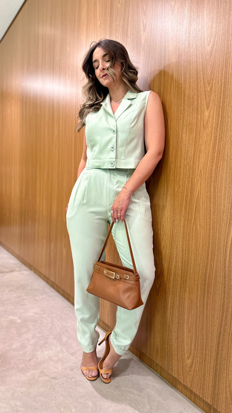 Conjunto Colete E Calça Flavia