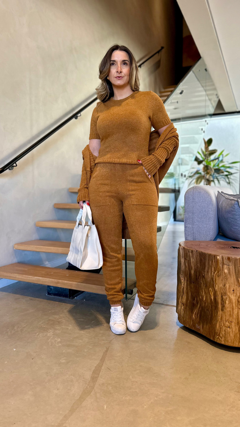 Conjunto 3 Peças Tricot Taina