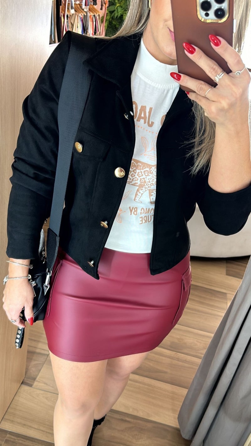 Jaqueta Suede Fer