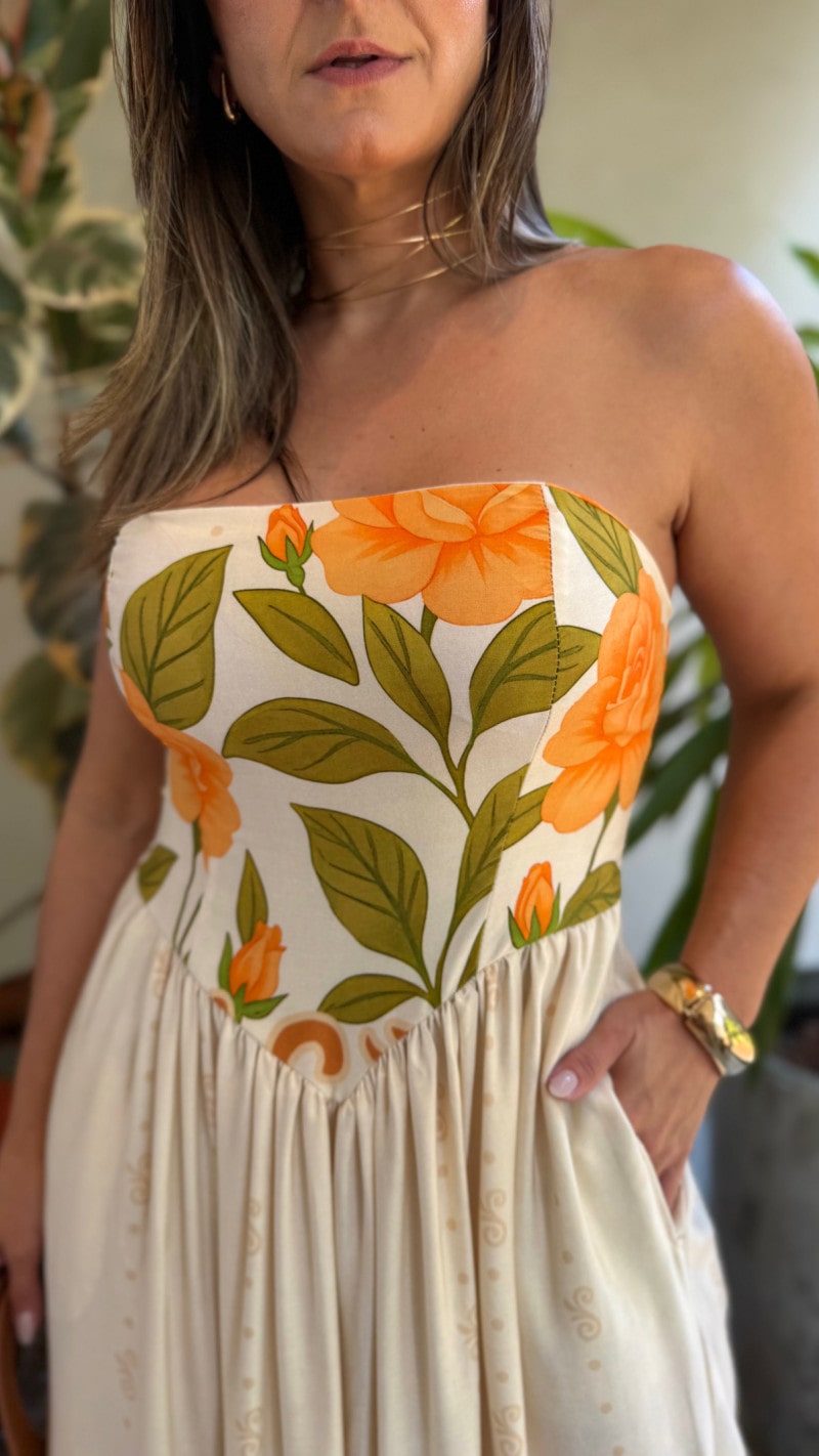 Vestido Tomara Que Caia Flores