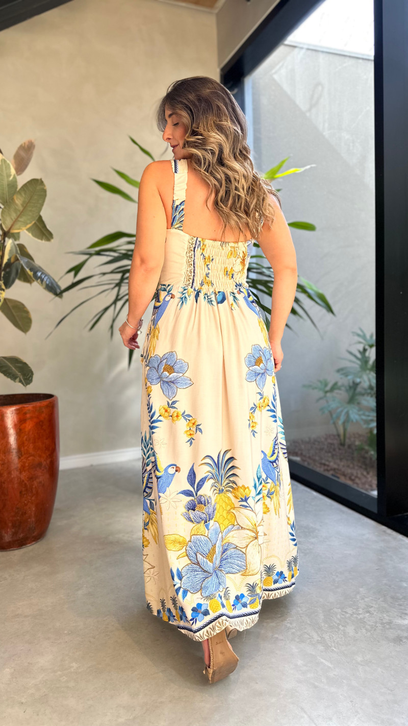 Vestido Midi Alça Larga Elisa
