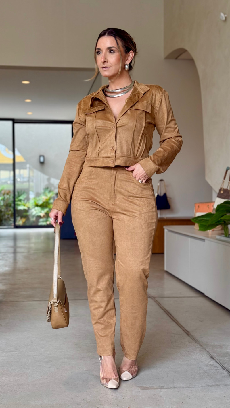 Conjunto Jaqueta E Calça Emili