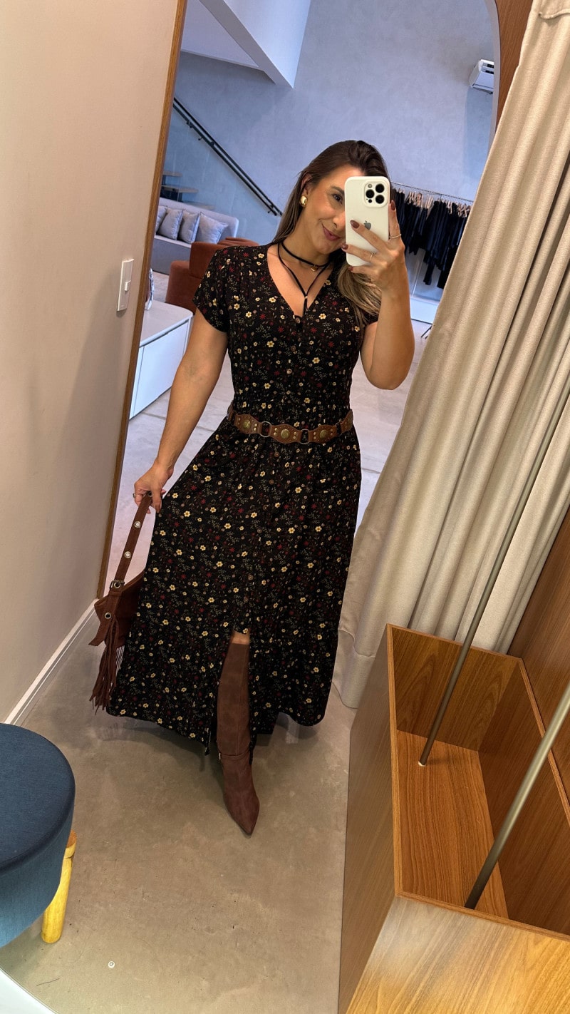 Vestido Midi Floral Bel