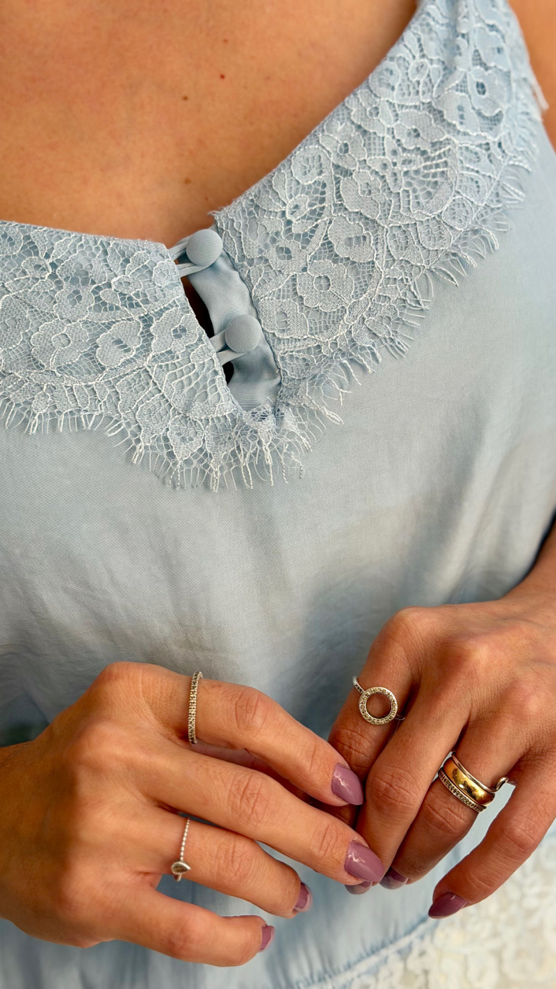 Blusa Alcinha C/ Renda Bela 
