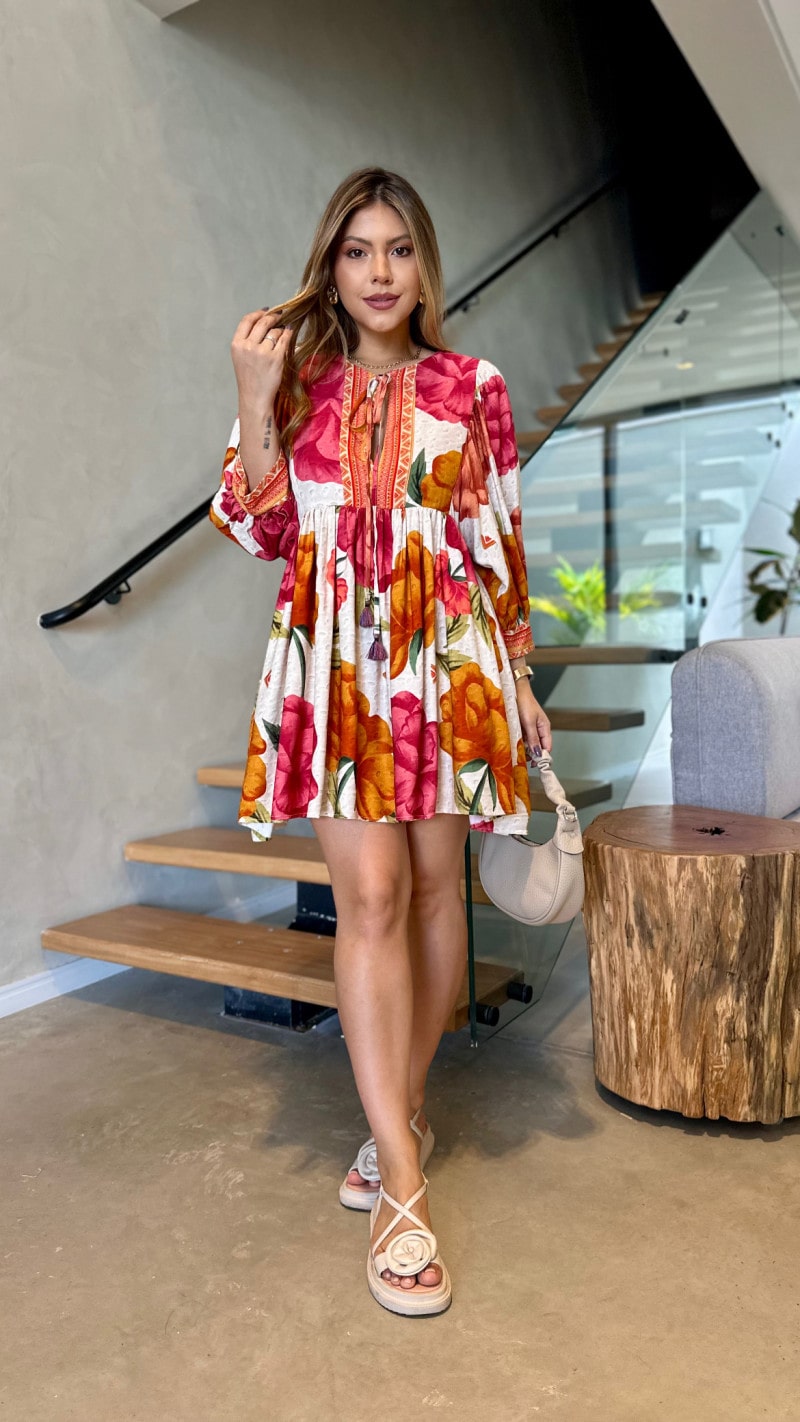 Vestido Curto Boho