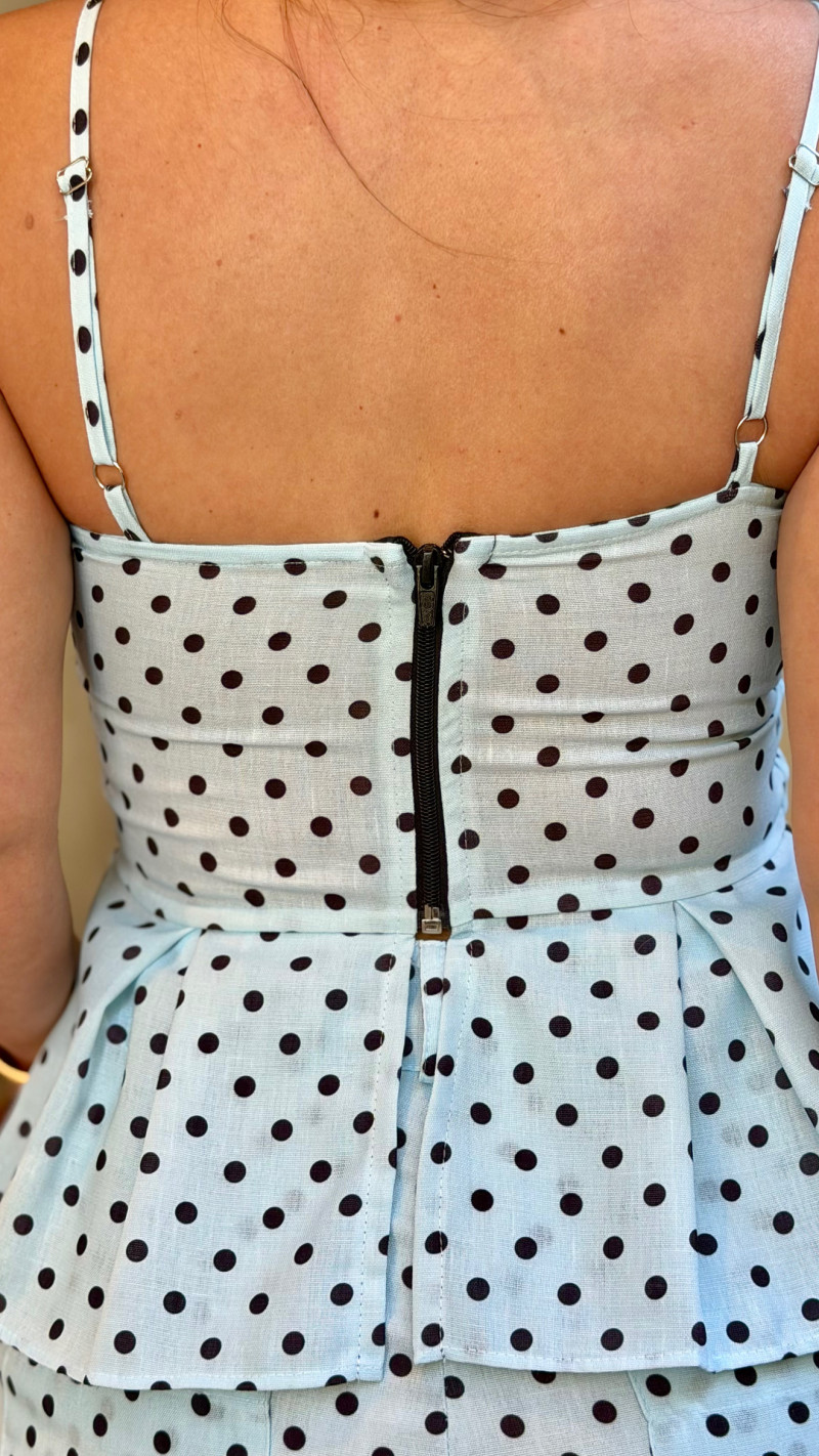 Conjunto Blusa E Calça Poá Mari