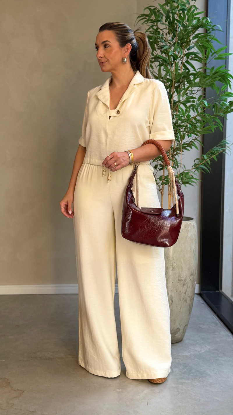 Conjunto Cropped e Calça Kátia