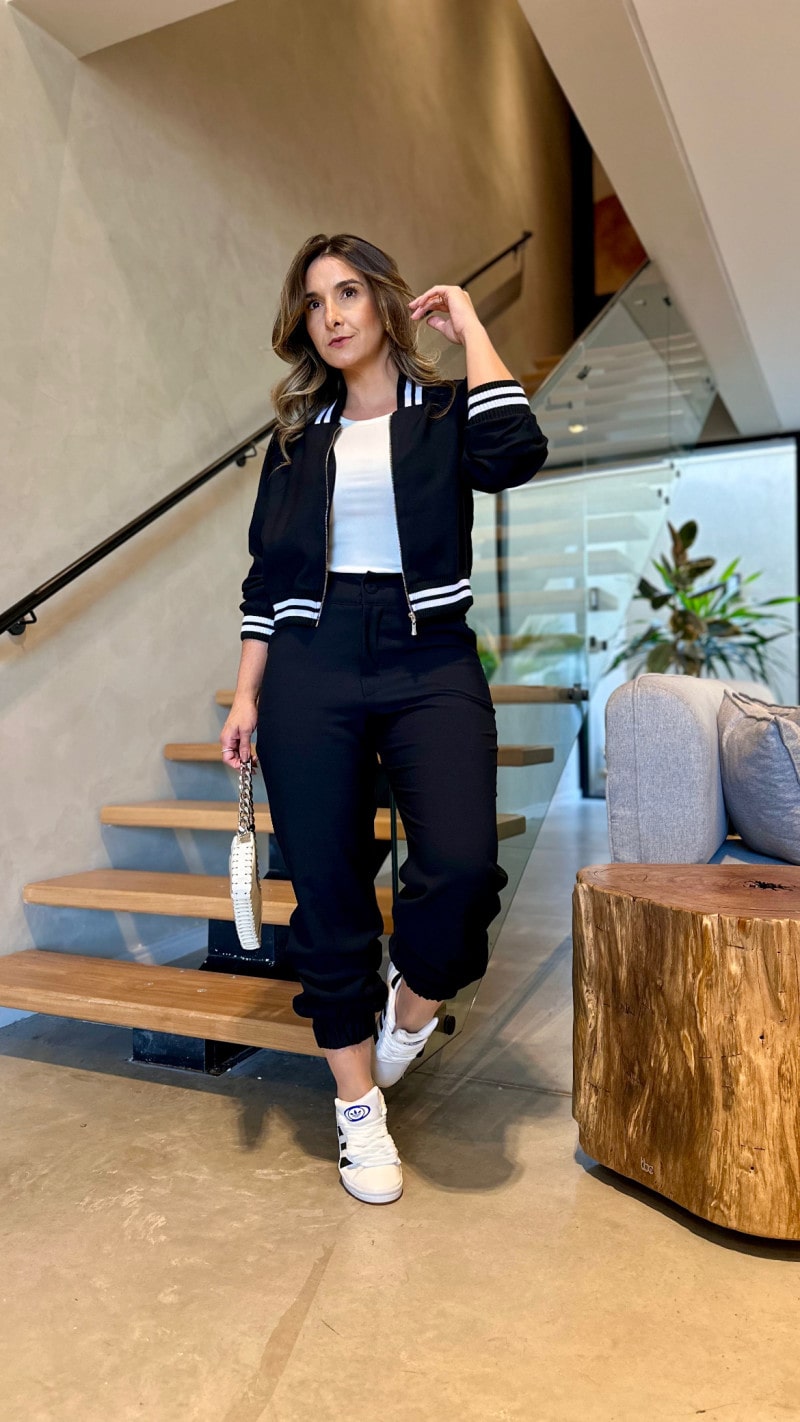 Conjunto Jaqueta Bomber E Calça Jogger Flay