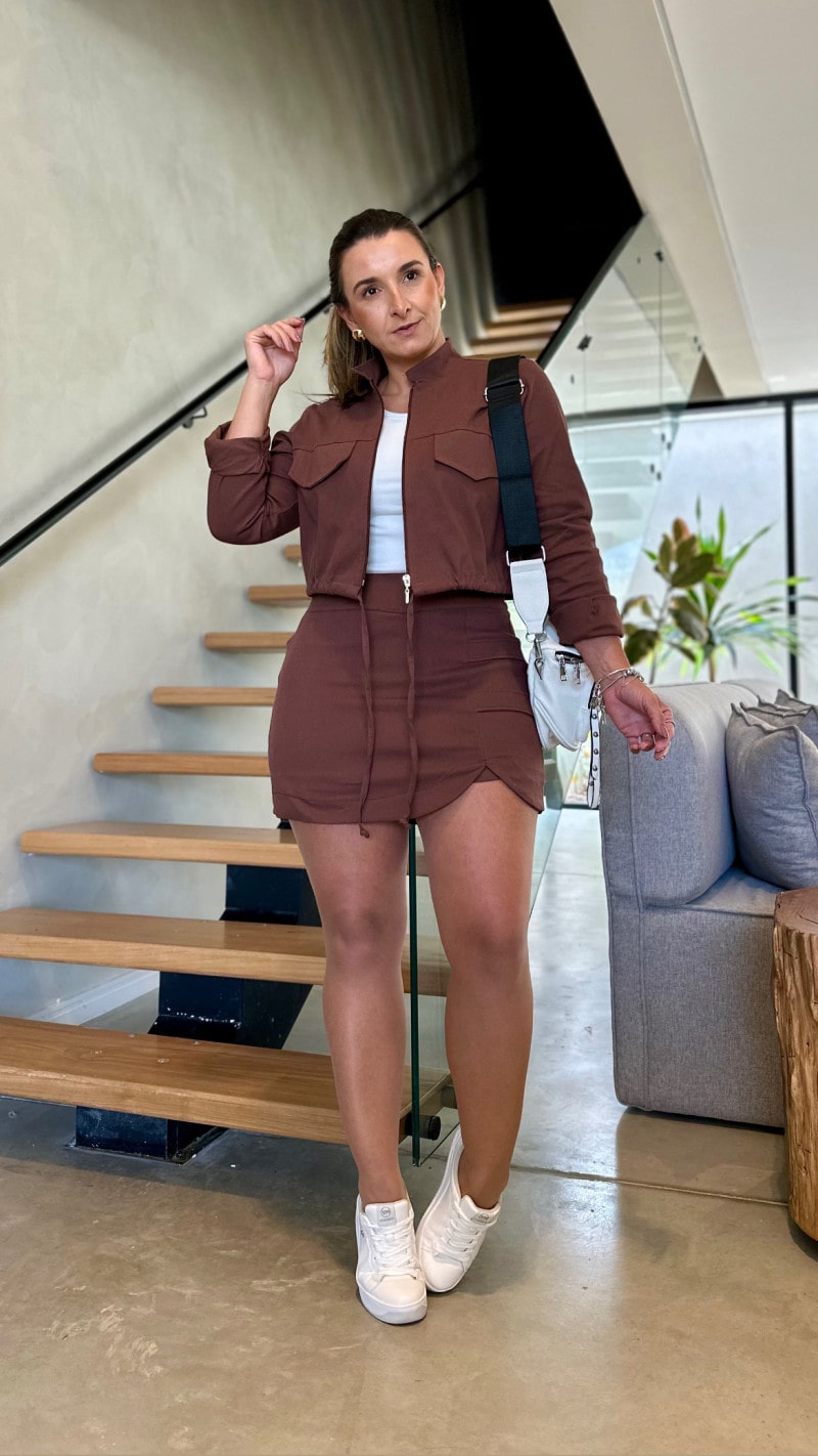 Conjunto Jaquetinha e Shortsaia Verônica