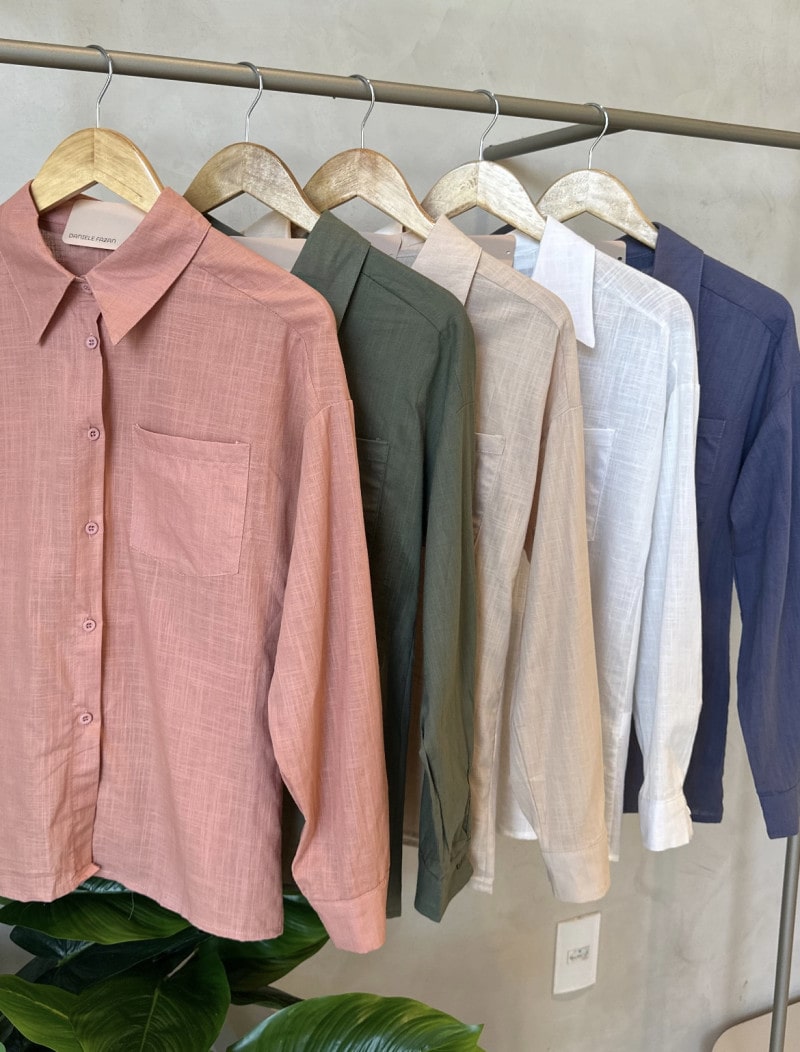 Camisa Básica Manga Longa Taí Cores