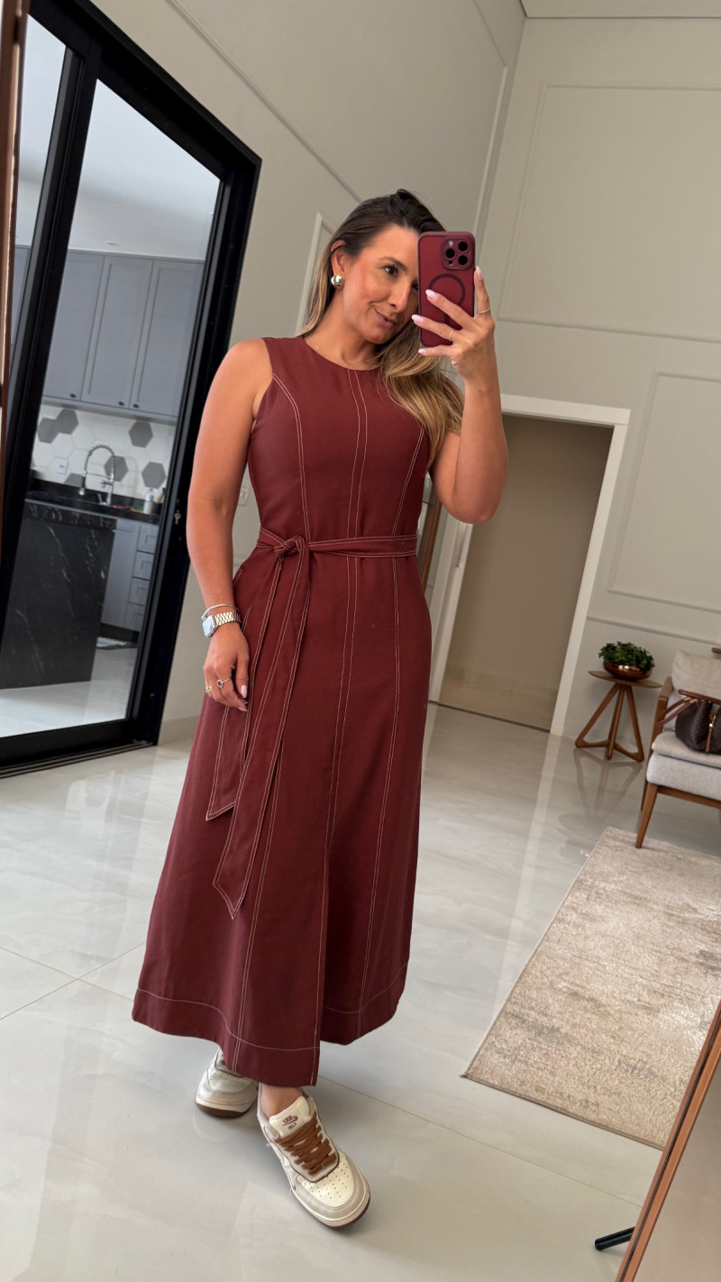 Vestido Midi Regata Lili