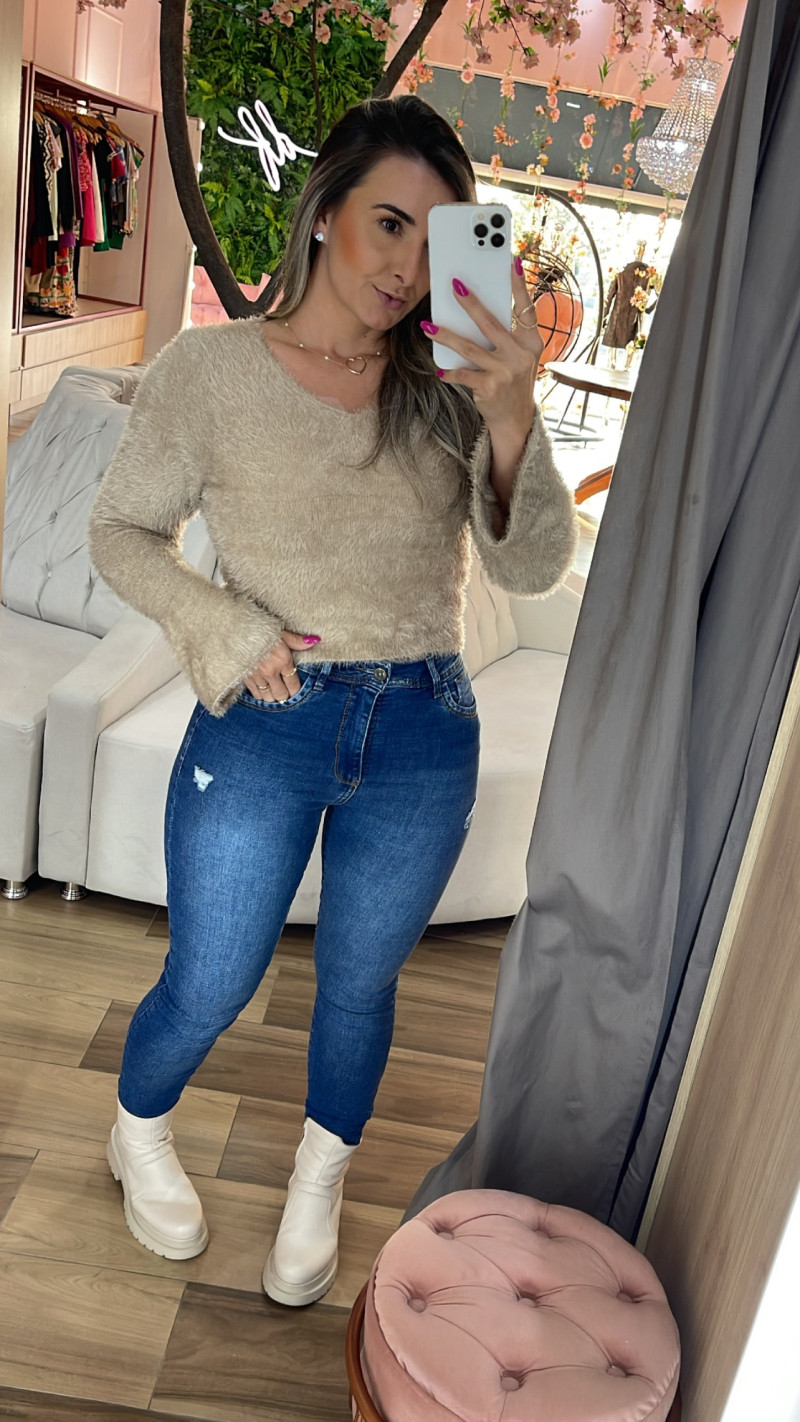 Cropped Pelinhos