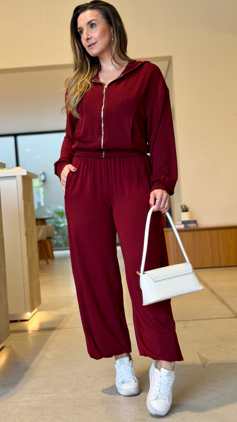 Conjunto Jaqueta E Calça Moletinho Yasmin