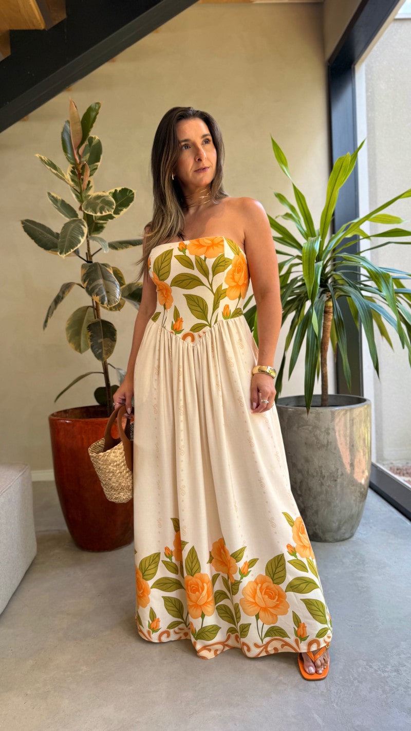 Vestido Tomara Que Caia Flores