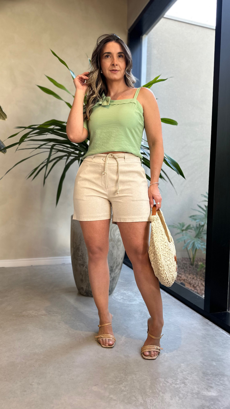 Blusa Nula Manga Flay