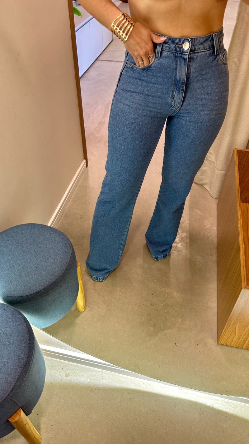 Calça Jeans Reta Isadora