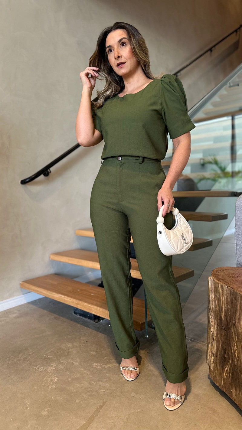 Conjunto Blusa E Calça Emily