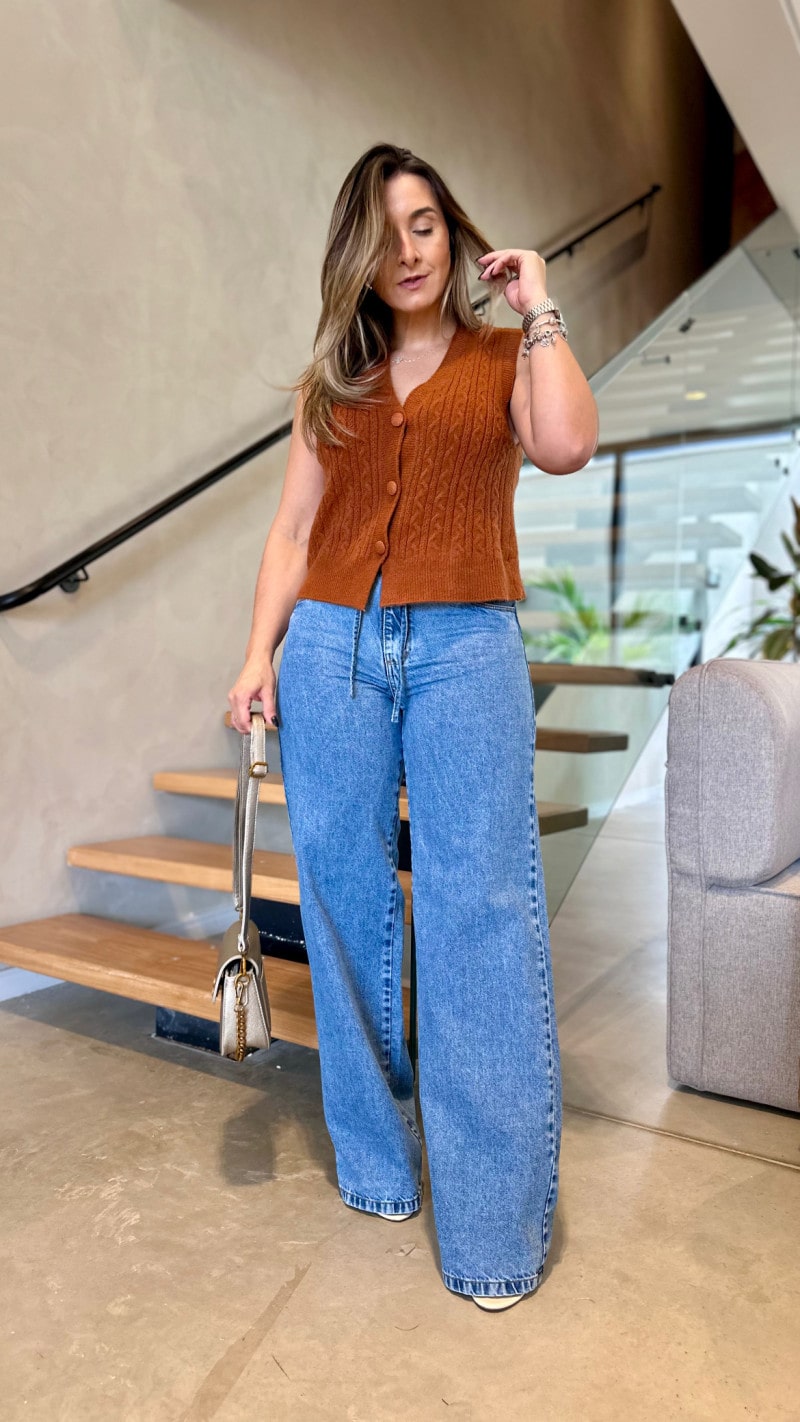 Calça Jeans Reta Barbara