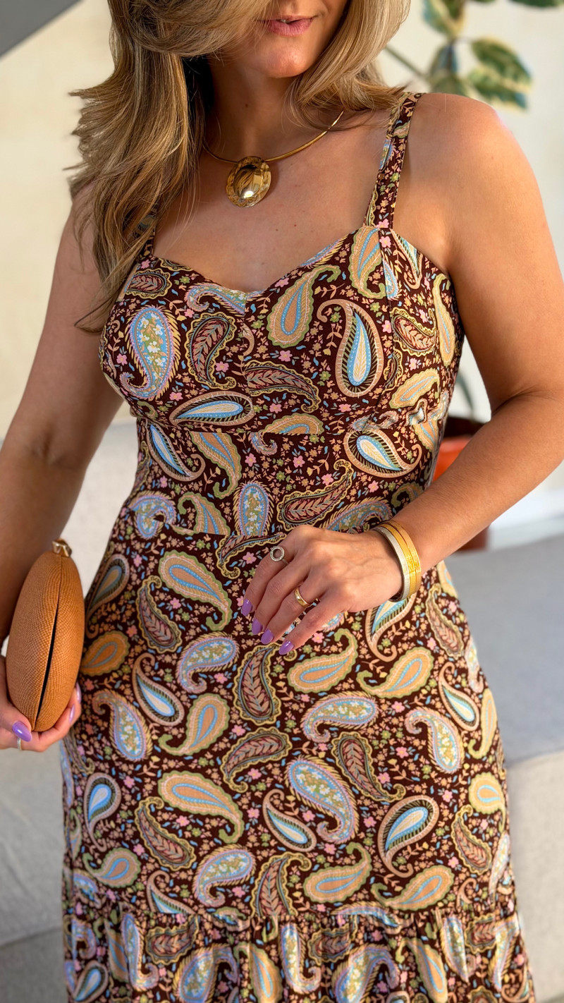 Vestido Longo Alça Simone 