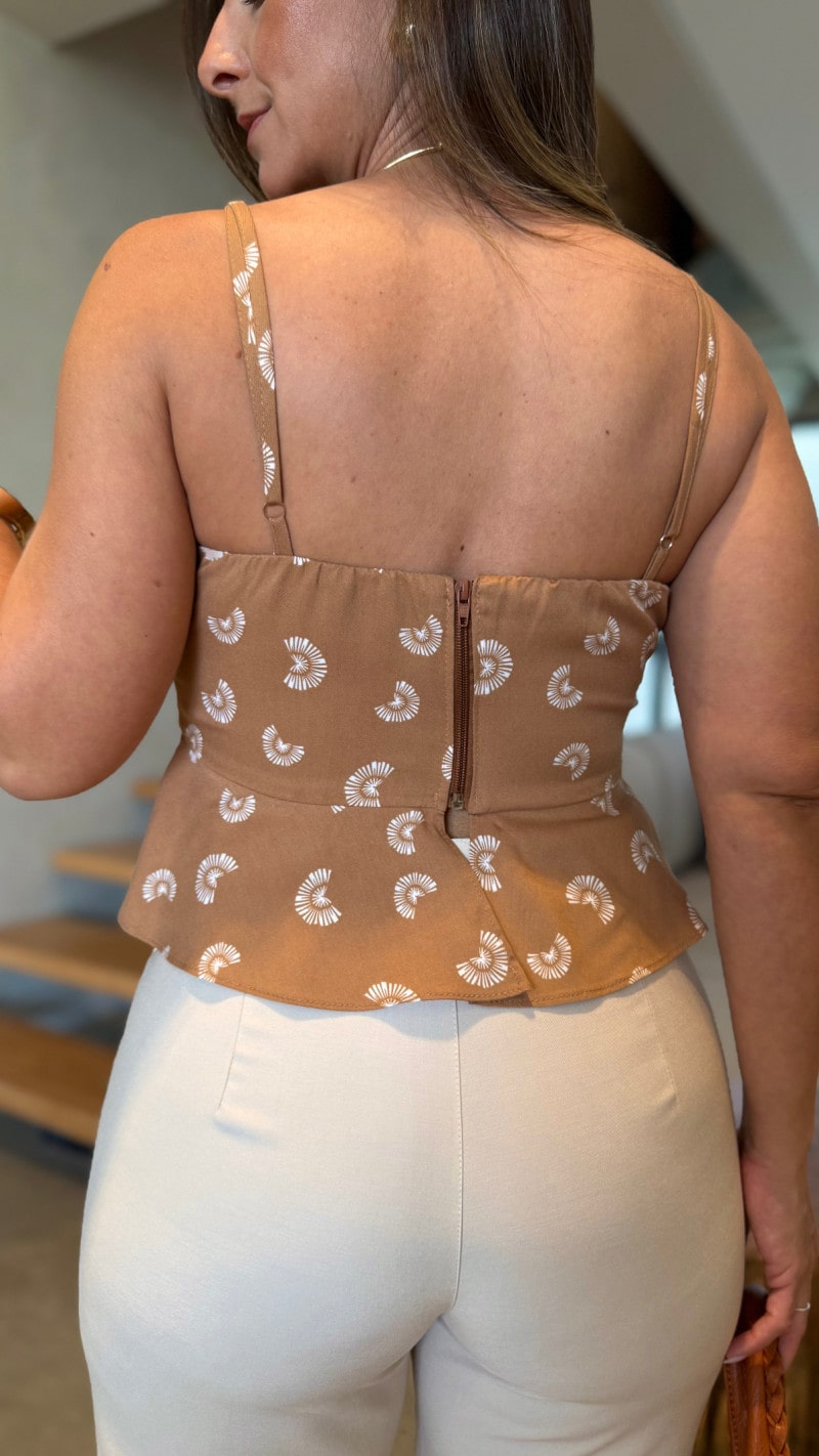 Cropped Peplum Alcinha Isis