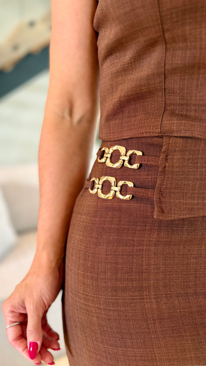 Conjunto Cropped E Saia Aurora