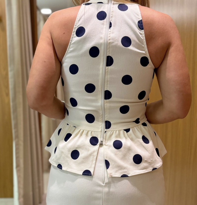 Conjunto Blusa E Shortsaia Poá Valesca 