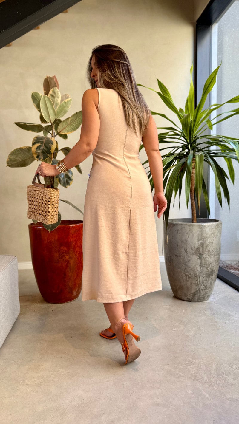 Vestido Regata Midi Lais