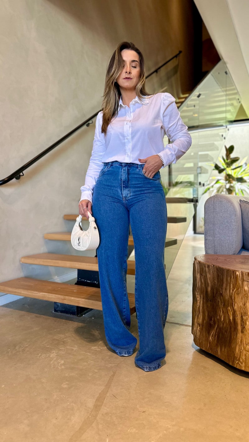 Calça Jeans Reta Roberta