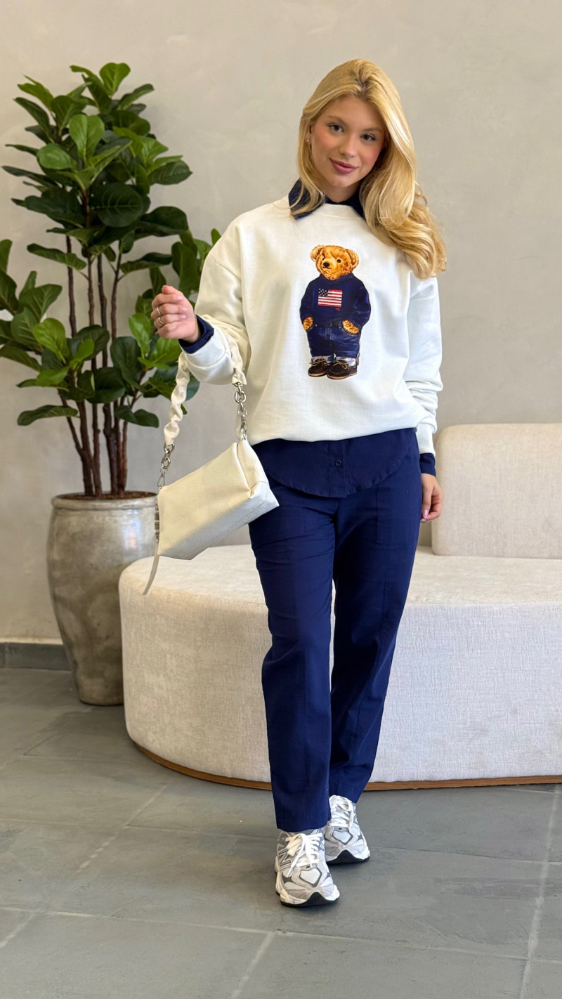 Conjunto Blusa E Calça Moletom Urso