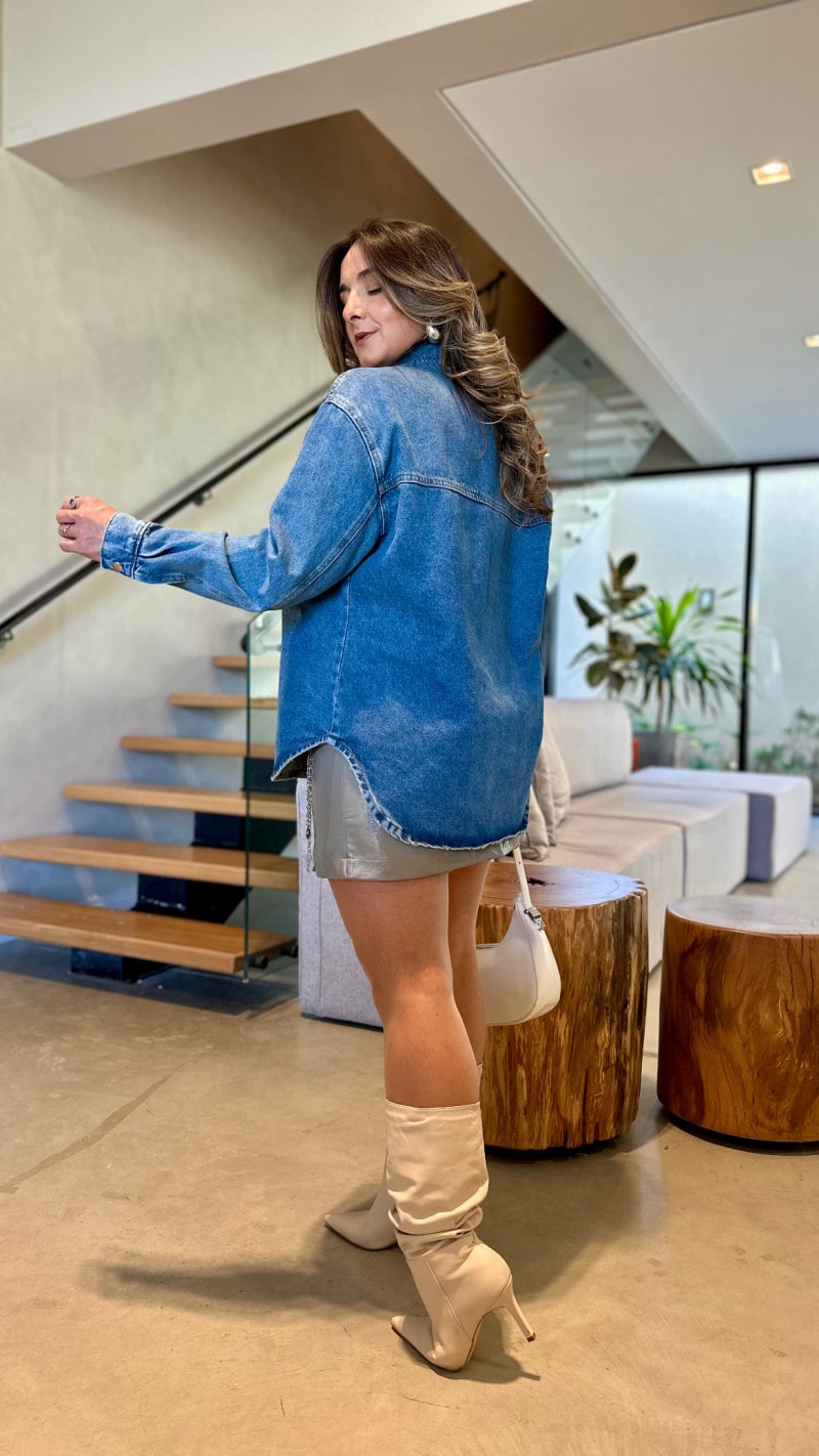 Max Jaqueta Jeans Bianca