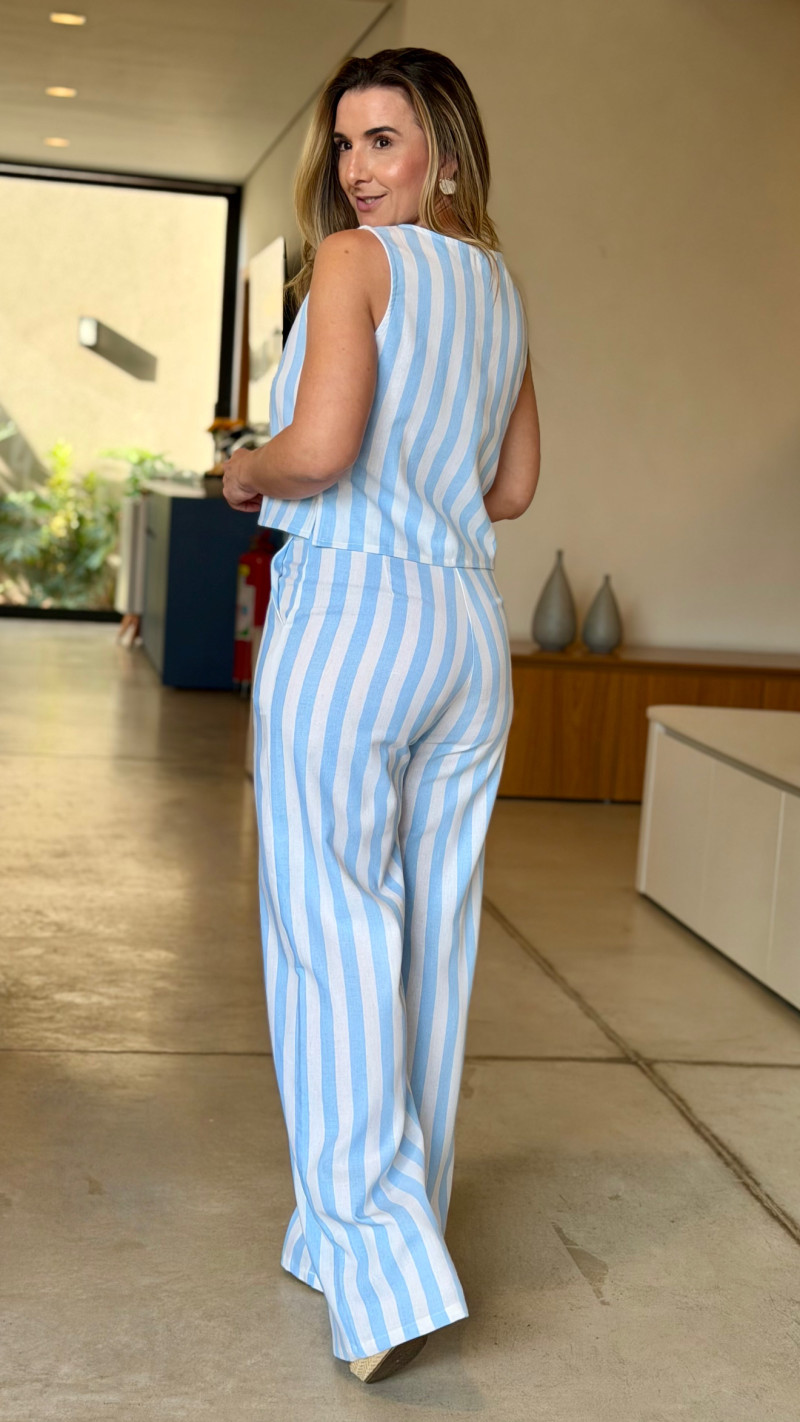 Conjunto Regata E Calça Pantalona Vivi