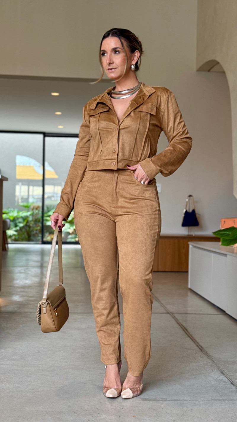 Conjunto Jaqueta E Calça Emili