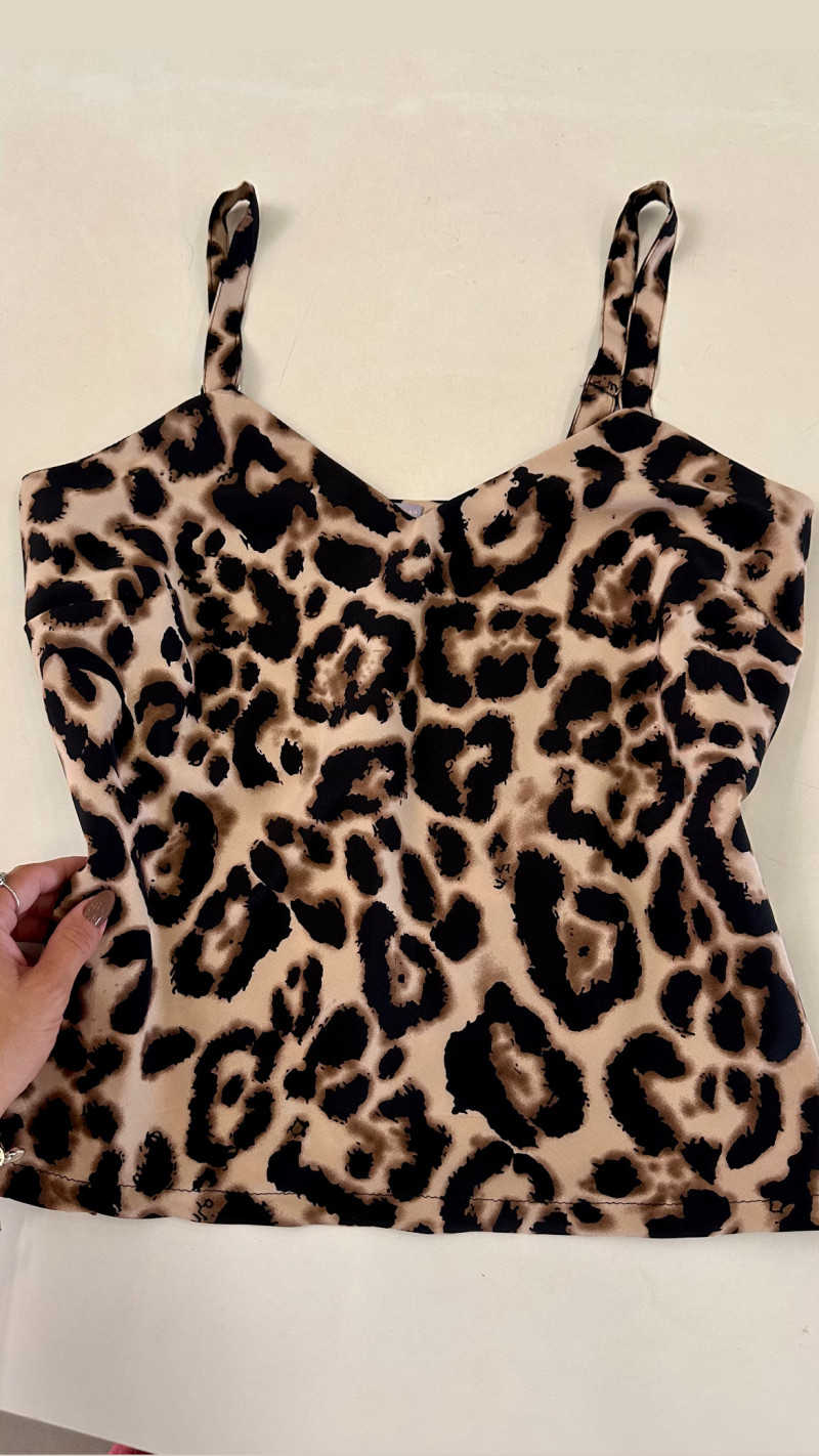 Regata Alça Larga Animal Print