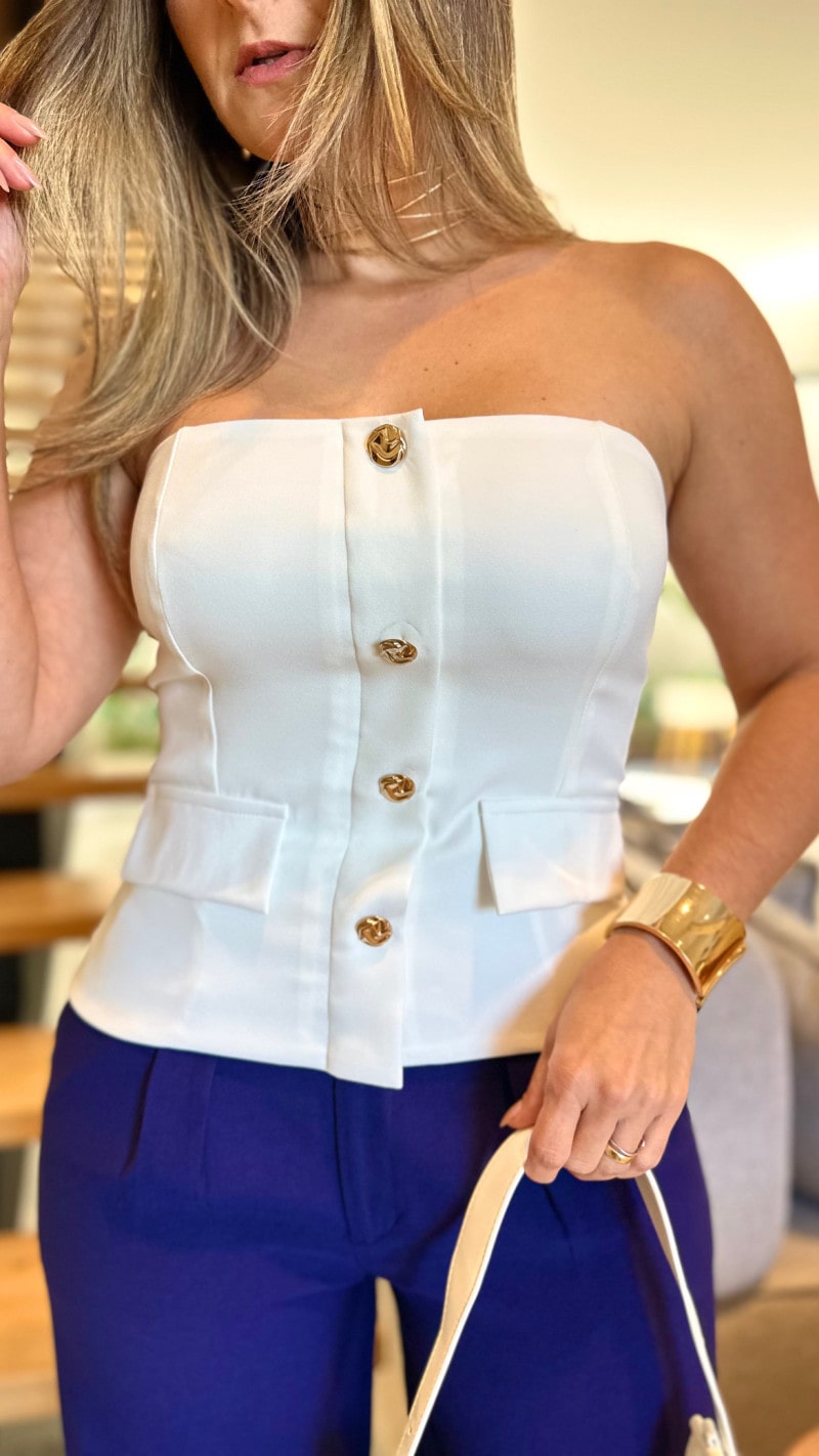 Blusa Tomara Que Caia Alana
