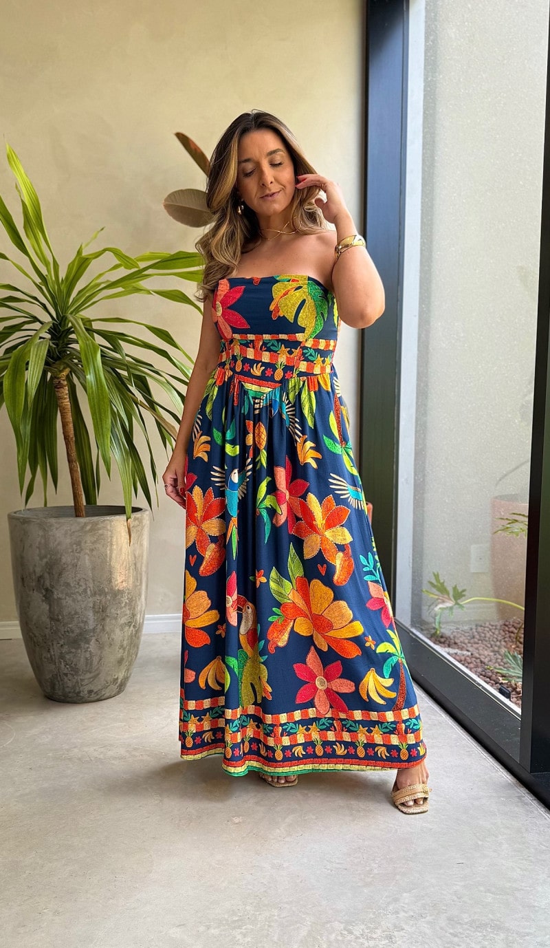 Vestido Midi Tomara Que Caia Babi