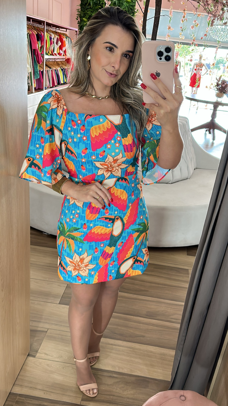 Modelo top vestido verao