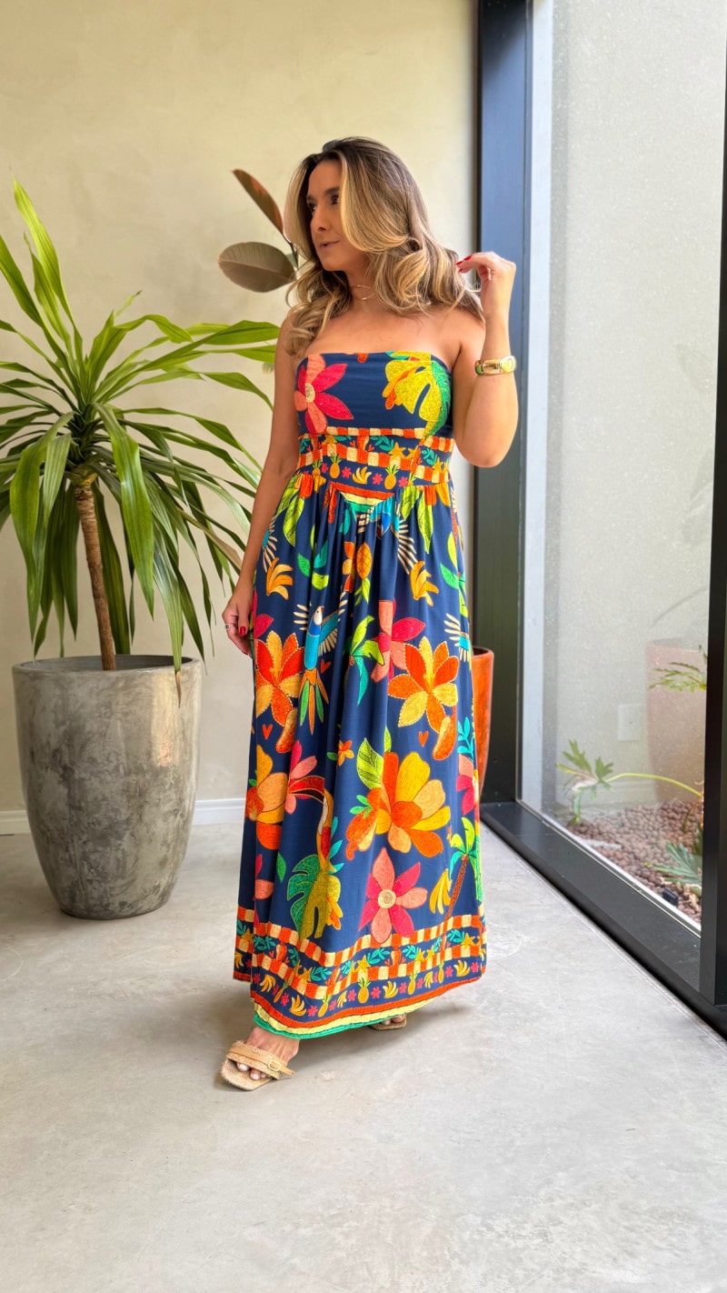 Vestido Midi Tomara Que Caia Babi