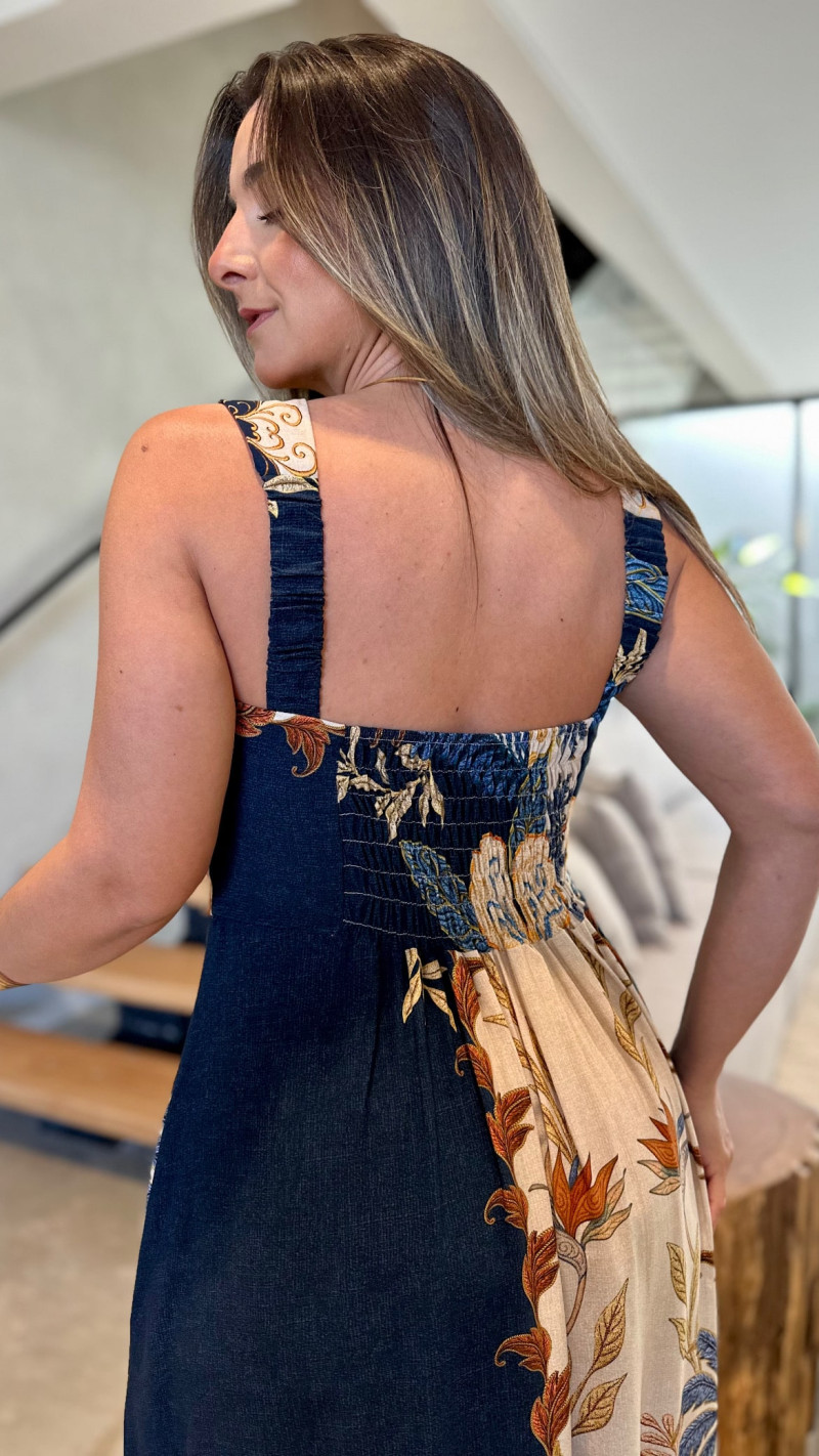 Vestido Longo Alça Larga Elen