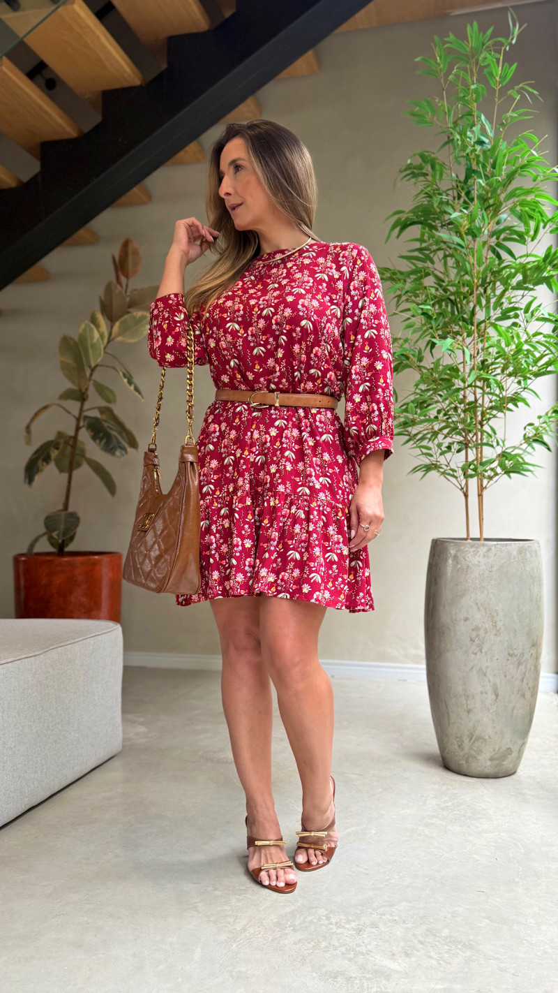 Vestido Manga 3/4 Marília