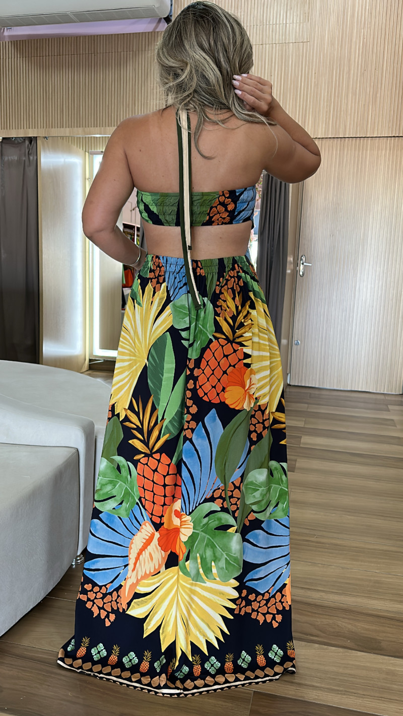 Vestido de chita chique top