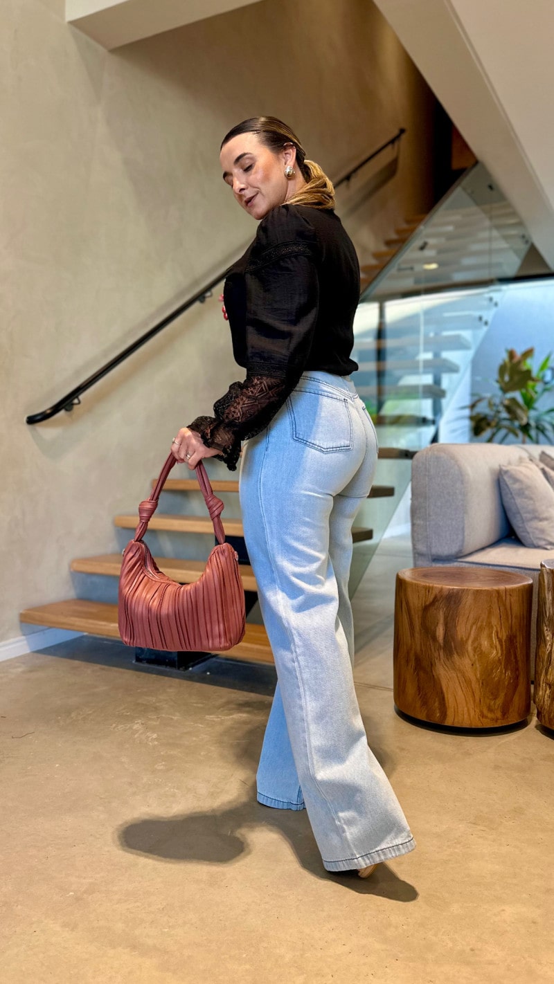 Calça Jeans Wide Leg Sofia