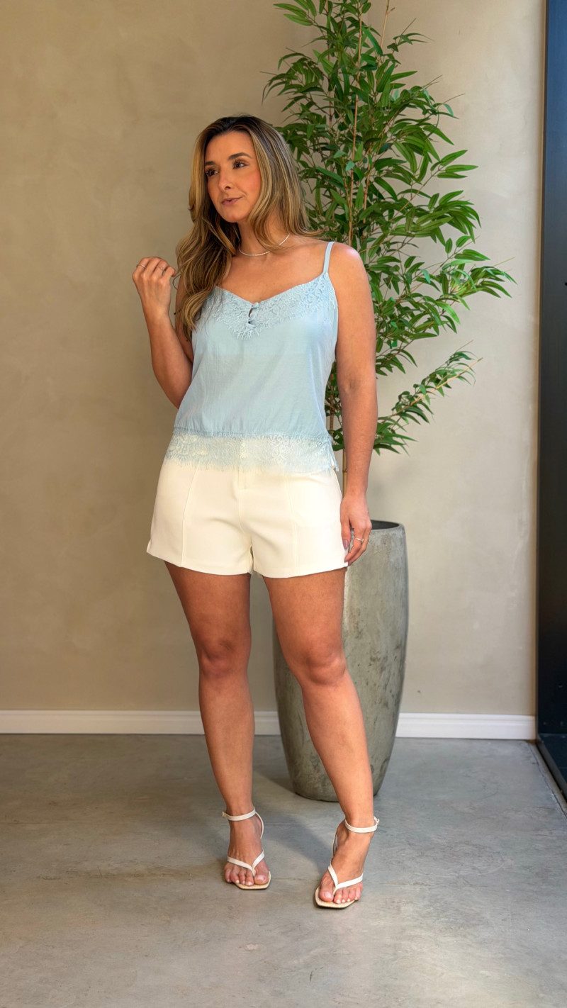 Blusa Alcinha C/ Renda Bela 