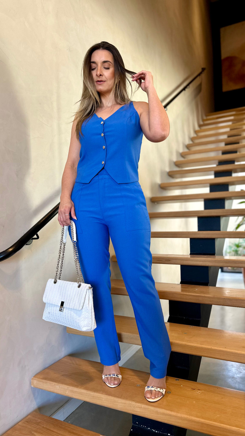 Conjunto Colete E Calça Pietra