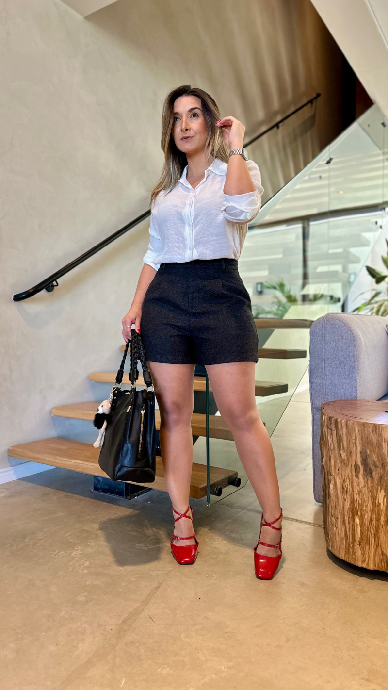 Short Curto Jacquard Bruna