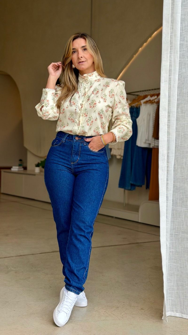 Calça Jeans Mom Mel